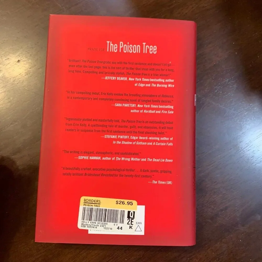 Book Novel - The Poison Tree - A Novel by Erin Kelly